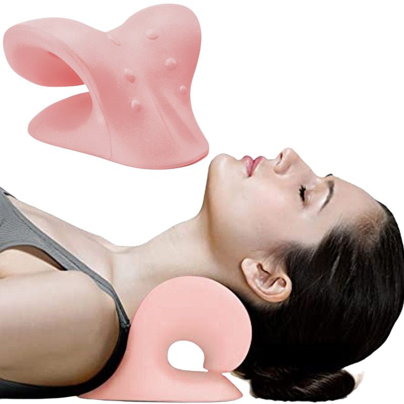 Cervical Neck Stretcher — Traction Pillow for Neck Tension Relief