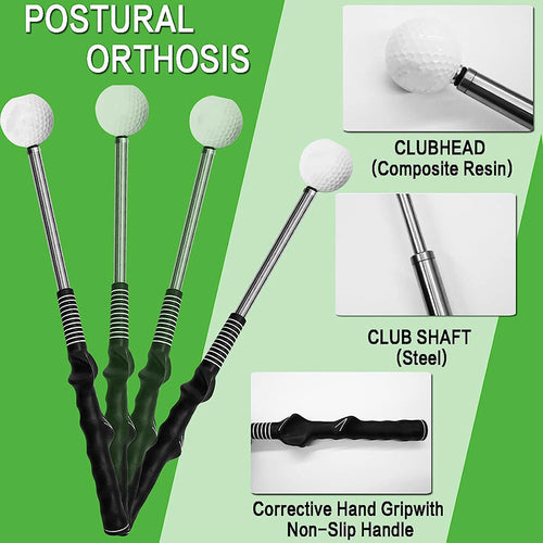Golf Swing Trainer with Click Feedback — Grip & Rhythm Training Aid