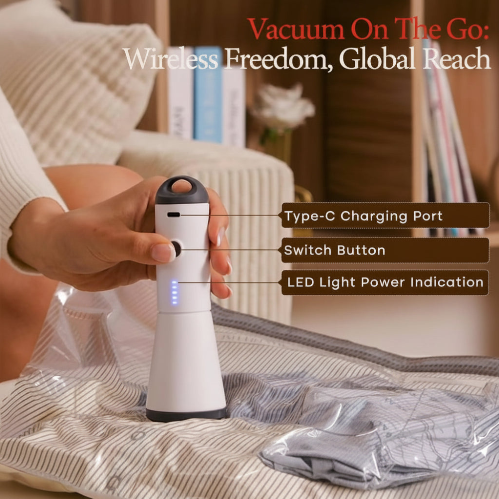 Vacuum Seal Bags for Luggage and Compact Travel Storage Set