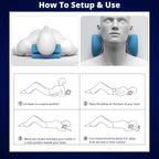 Cervical Neck Stretcher — Traction Pillow for Neck Tension Relief