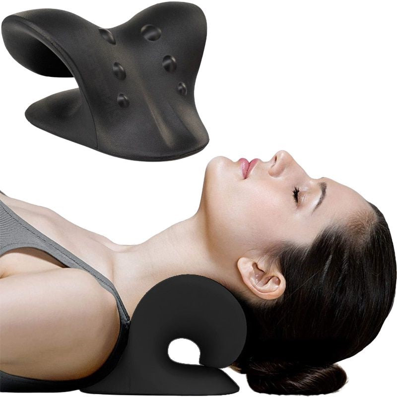 Cervical Neck Stretcher — Traction Pillow for Neck Tension Relief