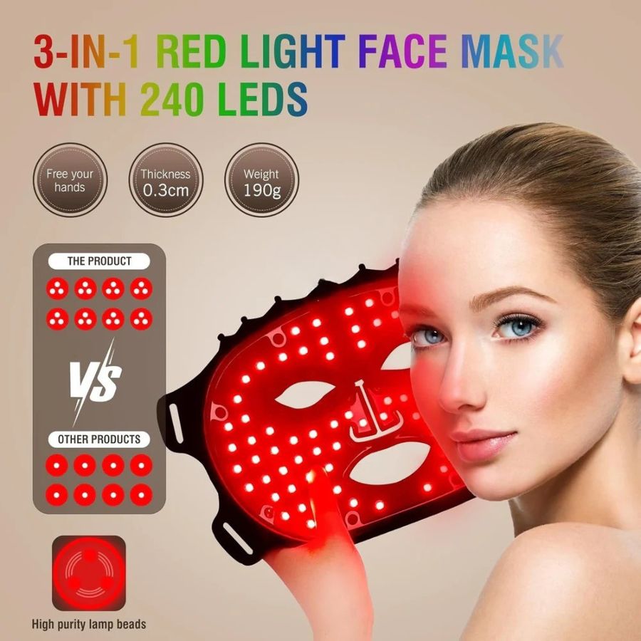 TONE & TOWEL LUXE™ Pro Max LED Therapy Mask